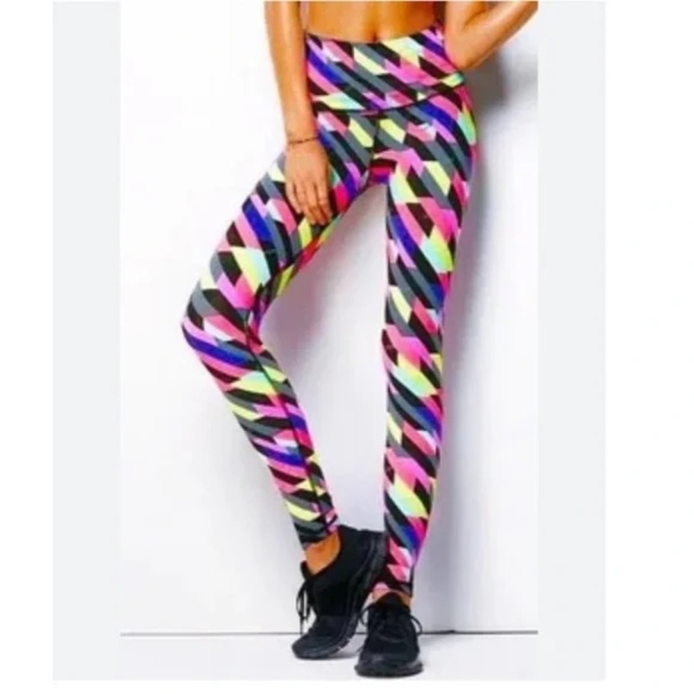 VSX Victoria’s Secret Sport Knockout Multi- Colour Geometric Print Leggings